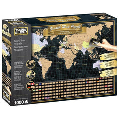 World Map Scratch Off Jigsaw Puzzle 1000pcs