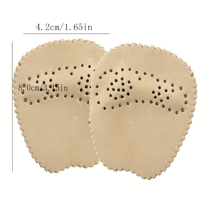Breathable High Heel Ball of Foot Cushions - Sheepskin Non-slip Stickers