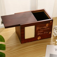 Dog Memory Box Photo Frame Pet Ashes Urn
