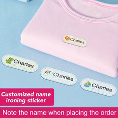 Custom Waterproof Clothing Name Labels Personalized Iron-On Marking