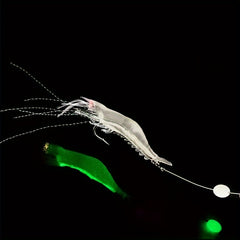 1pc 5g Luminous Shrimp Lure Biomimetic Bait With Barbed Hook