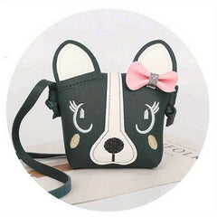 Little Girl Purses Cartoon Messenger Bag With Bowknot