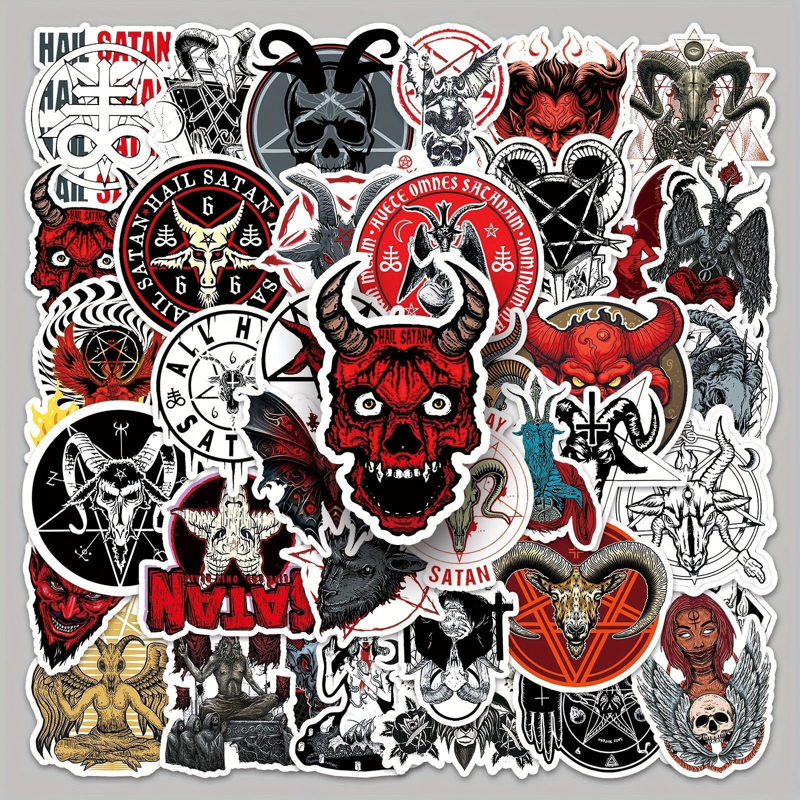 50pcs Satan Fallen Angel Devil Series Stickers for Mobile Phone Cases