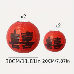 4pcs Character Paper Lantern Party Decoration Year Gift