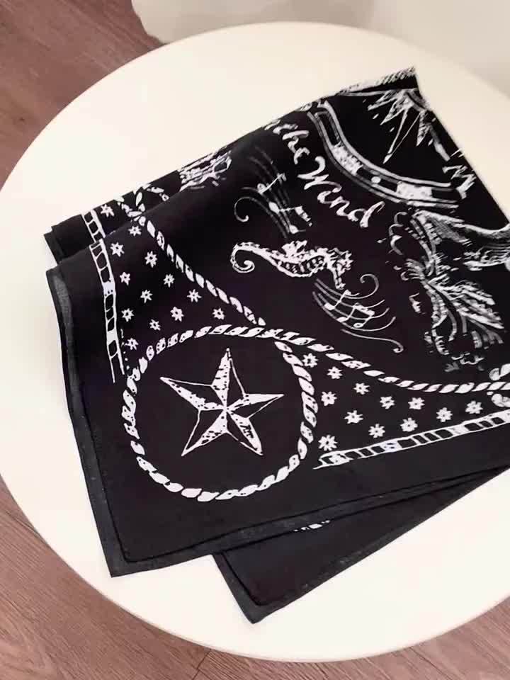 Whale Anchor Pattern Hip Hop Headscarf for Men and Women