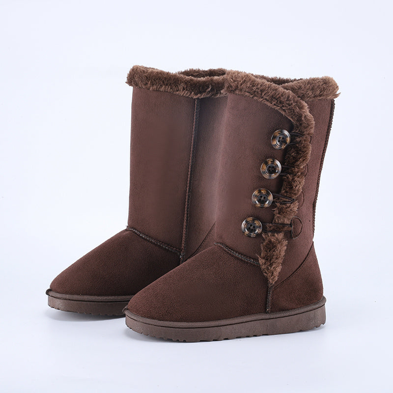 Women's Faux Fur Lined Snow Boots Winter Thermal Snow Shoes
