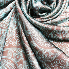 Vintage Paisley Satin Scarf Classic Print Shawl Casual Windproof Head Wrap