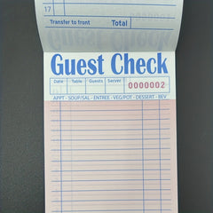 Server Check Books 10 Pack Waiter Checkbook Restaurant Order Pad