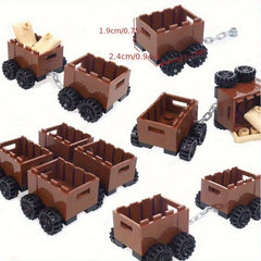 Mini Chain Truck Toy Set for DIY Building Blocks