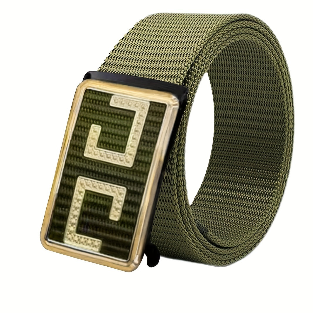 Men's Slider Belt Business Casual Nylon Belt