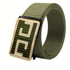 Men's Slider Belt Business Casual Nylon Belt
