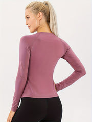 Women's Crew Neck Fleece Thermal Long Sleeve Shirt