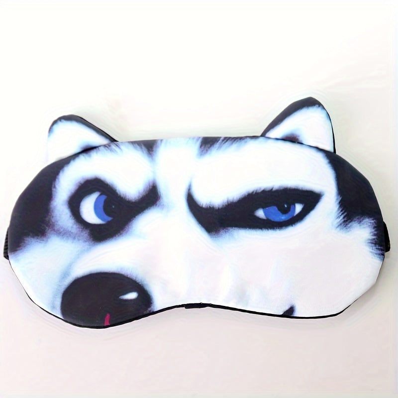 Husky Pattern Soft Eye Mask for Sleep Yoga Meditation Travel