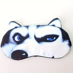 Husky Pattern Soft Eye Mask for Sleep Yoga Meditation Travel