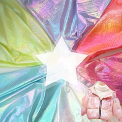 Lightweight Nylon Laser Fantasy Bronzing Pearlescent Fabric