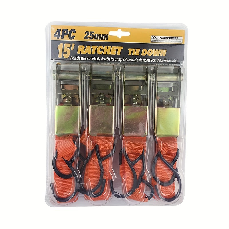 Thickened Ratchet Tensioning Strap Cargo Binding Strap Car Fastener