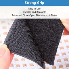 5.08cm Sew On Hook and Loop Strips - Non-Adhesive Nylon Tape