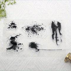 Leaf Graffiti DIY Silicone Transparent Stamp