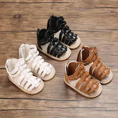 Baby Girl Breathable Open Toe Sandals Lightweight Anti-Slip Comfortable