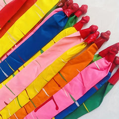 Rocket Balloon Strip Latex Balloon Flying Balloon Decoration