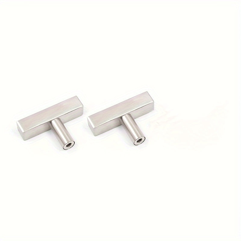 2 Pack Square Cabinet Knobs Drawer Knobs 5cm Stainless Steel