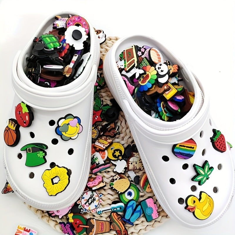Cartoon Pattern Charms for Clogs Slides Sandals Shoes Accessories