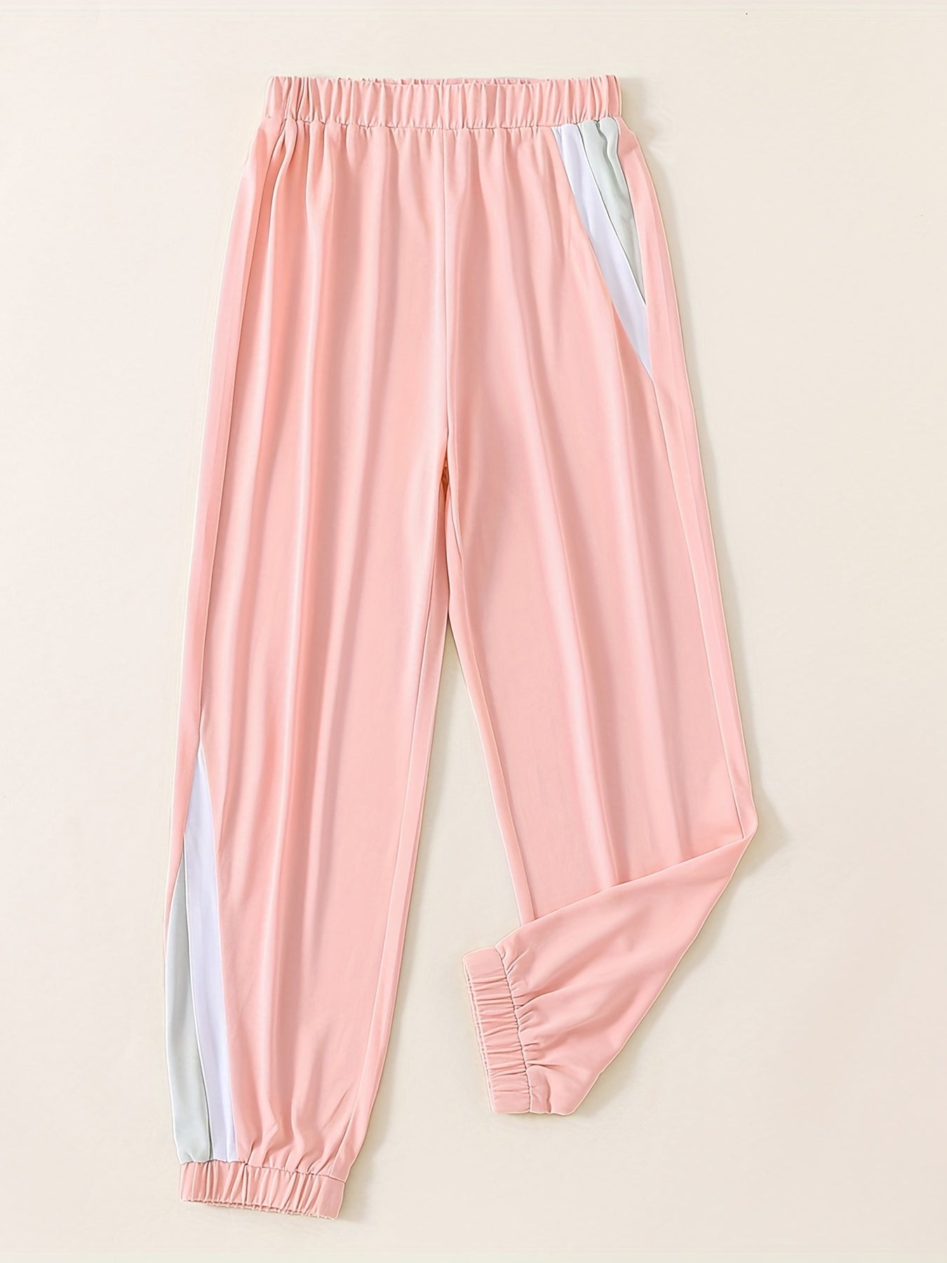 Girls' Colorblock Sweatpants Active Jogger Pants For Kids