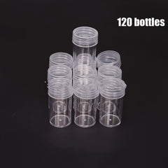 Clear Plastic Storage Bottle Diamond Painting Beads Organizer
