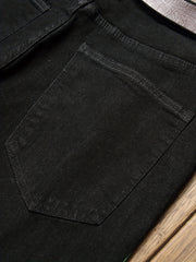 Men's Slim Fit Splatter Pattern Jeans