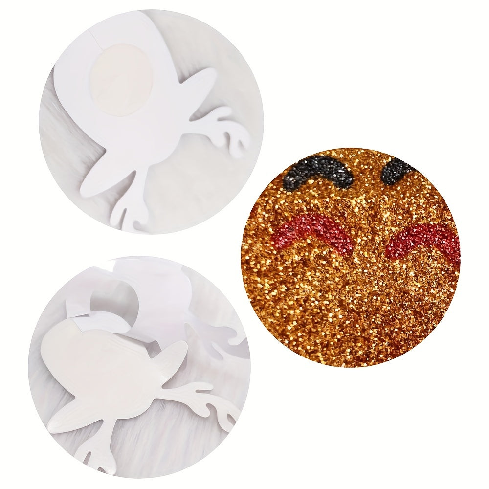 2 Pairs Christmas Deer Nipple Pasties Self Adhesive Lingerie Accessories