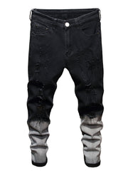 Christmas Special Men's Slim Fit Ripped Denim Jeans