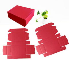 50pcs Red Small Mailer Boxes for Small Business Packaging
