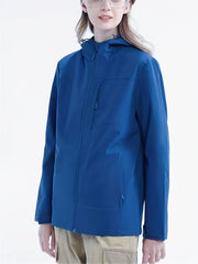 Women's Soft Shell Hooded Jacket Waterproof & Windproof