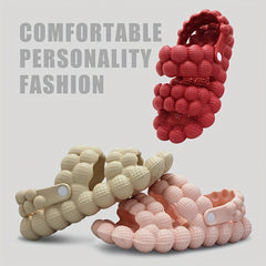 Bubble Slides Sandals Massage Spa Shoes Soft Lychee Slides Sandals