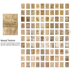 200 Sheets Vintage Scrapbooking Supplies Non sticky Scrapbook Paper Material