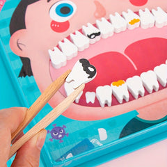 Wooden Dentist Playset for Ages 3 Educational Dental Role Play Game