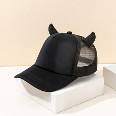 Hip Hop Horn Mesh Trucker Cap for Couples