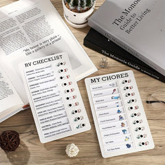 1pc Fitness Week Plan Board Daily Workout Plan Recording Machine