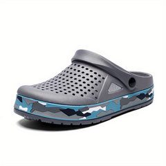 Men's Breathable No Tie Slip On Clog Sandals Casual Outdoor Walking Shoes