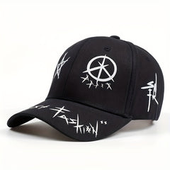 Pentagram Graffiti Baseball Cap Hip Hop Block Cotton Dad Hats