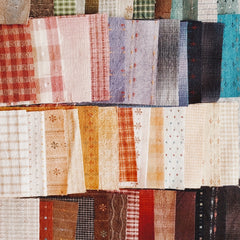 50pcs 9 Yarn Dyed Fabric DIY Patchwork Cotton Fabric For Sewing Doll Clothes