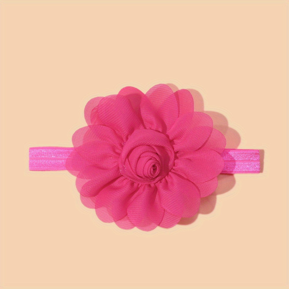 Chiffon Flower Baby Headband Newborn Infant Hair Band