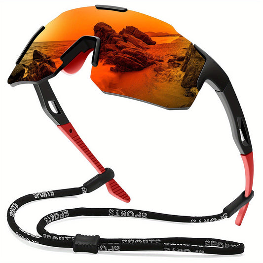 Men's Ink Polarized Sunglasses Unisex Cycling Glasses Red