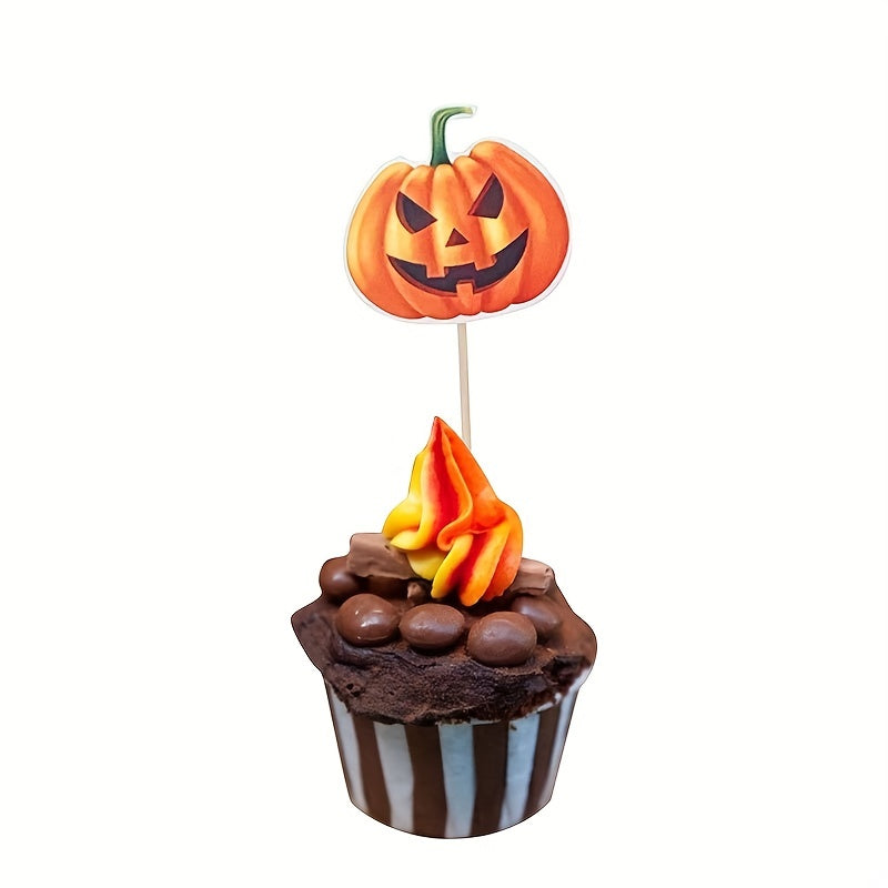9pcs Halloween Cupcake Toppers Cake Decorations for Party