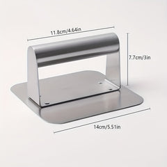 Stainless Steel Burger Press for Grilling and Frying
