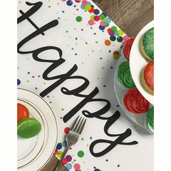 Happy Birthday Table Runner 33x182 cm