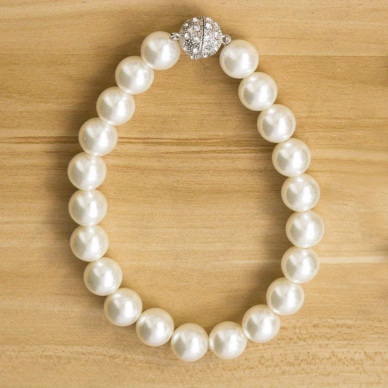 2pcs Magnetic Tiebacks for Curtains Faux Pearl Beads Holdbacks