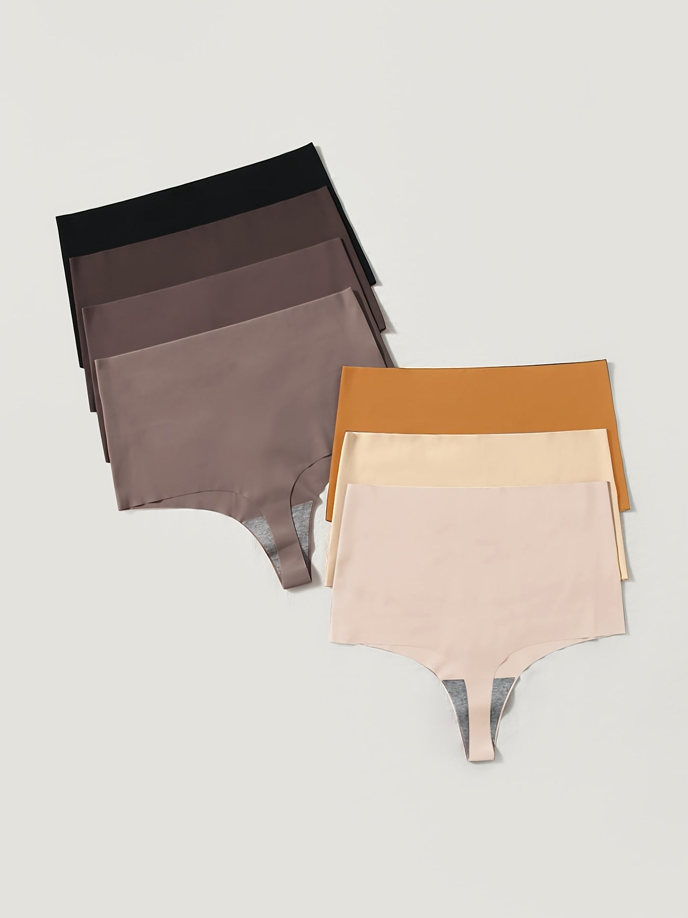 Women's Seamless High Waisted Briefs Panties - 7 Pack