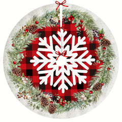 1pc Christmas Tree Skirts Farmhouse Decorations
