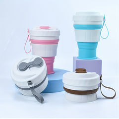 Silicone Collapsible Water Cup Coffee Cup Folding Mug For Outdoor Camping Hiking